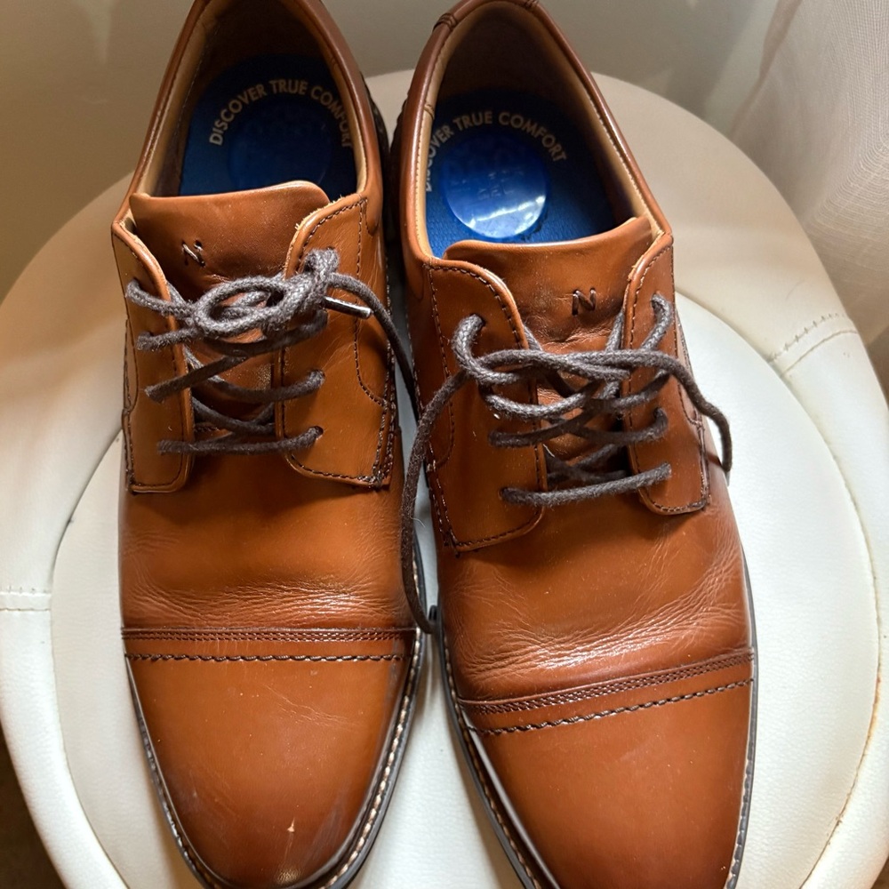 Nunn Bush Tan Leather Oxfords